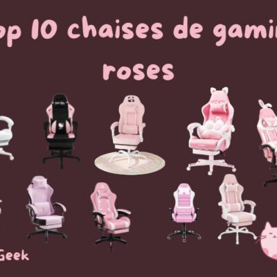 top 10 des chaises gaming roses pour un setup kawaii