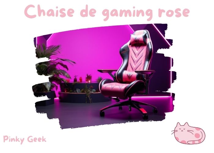 setup gaming rose chaise de gamer rose