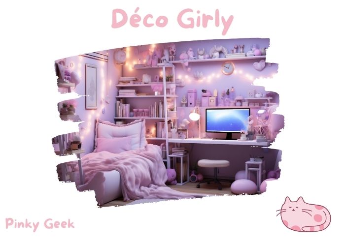 setup gaming rose déco girly